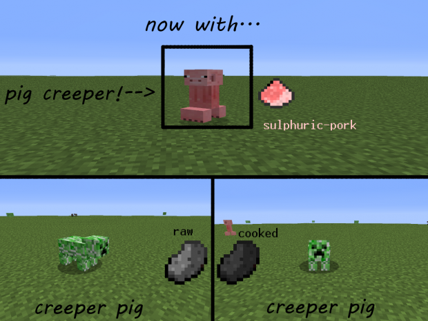 [1.2.5] creeper pig & pig creeper! (update 4)