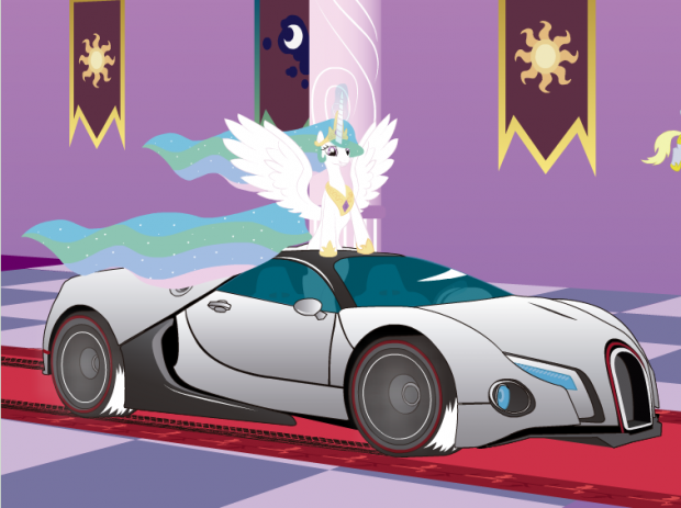 Celestia Found A Veyron By FreeFox (Animation)