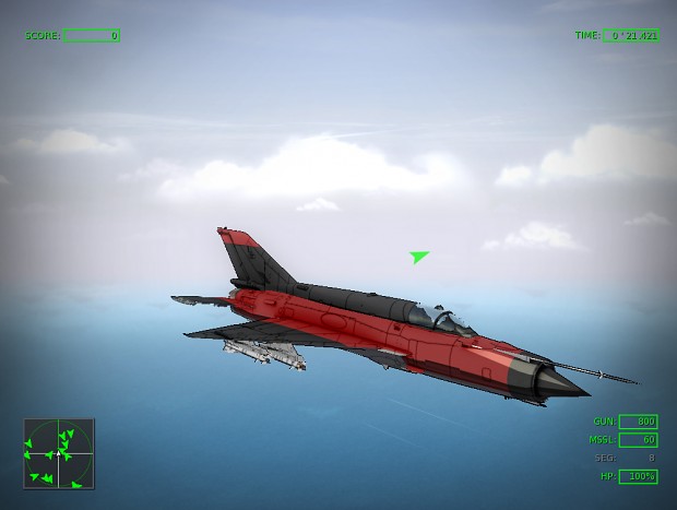 MiG 21 Bis -Red and black