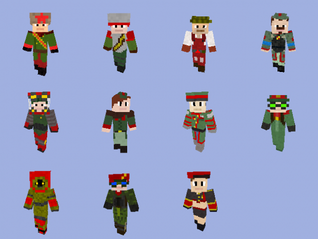 Minecraft - RA3 Paradox: Soviet Infantry Skins