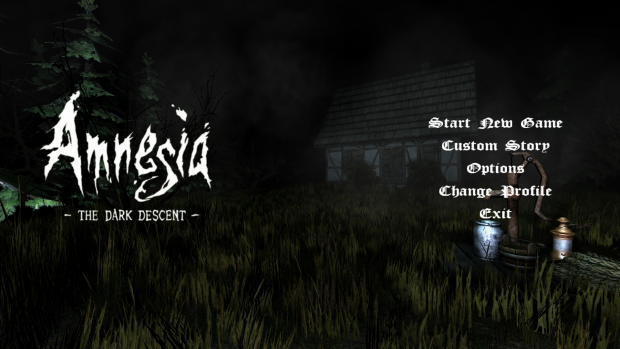 House in A Forest - Custom Main Menu for Amnesia.