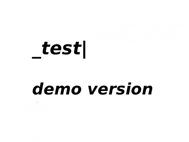 _test Demo release
