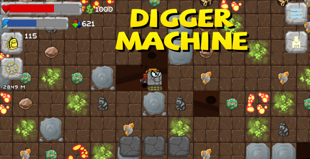 (Mac v1613) Digger Machine - dig and find minerals