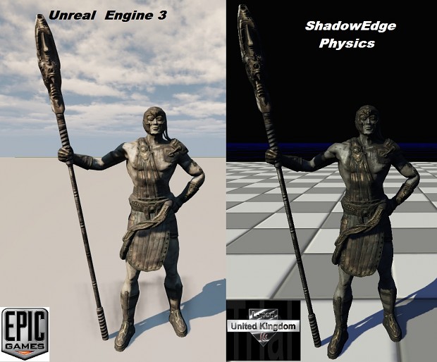 Unreal Engine 3 and ShadowEdge Physics Engine