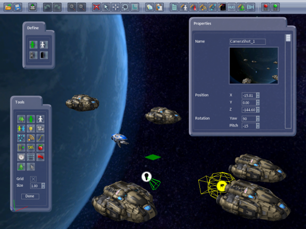 Shoot 'Em Up Kit - editor and in-game images