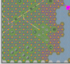 Hex Strategy with Pathfinding Grid