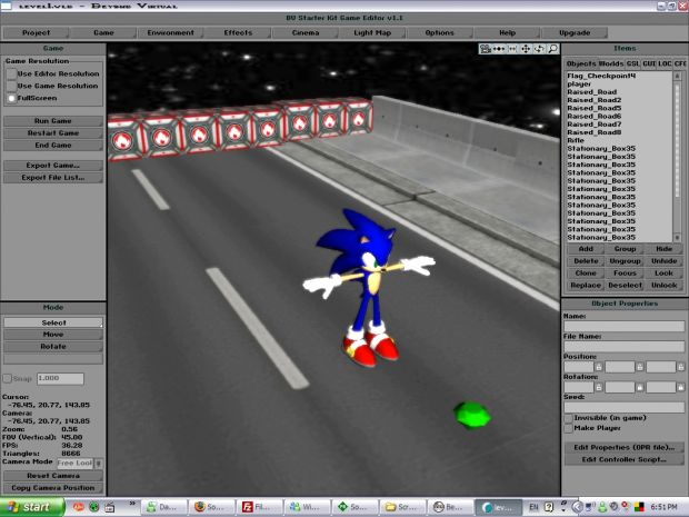 3d sonic fan game with boost mechanic