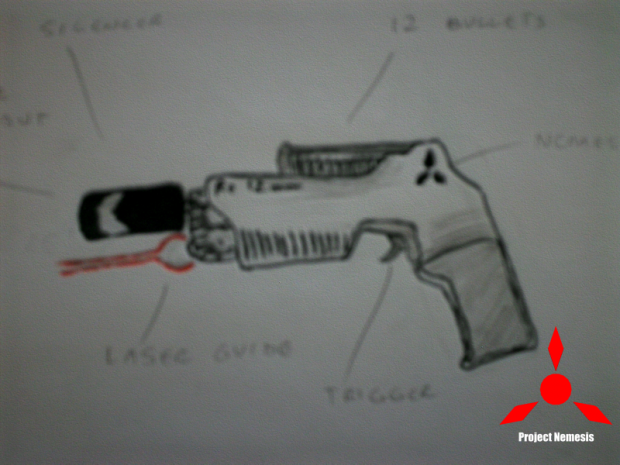 Concept Art of a Pistol
