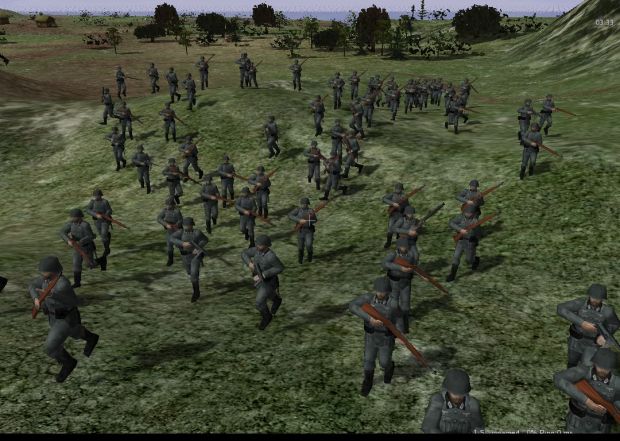 Germany infantry getting into position