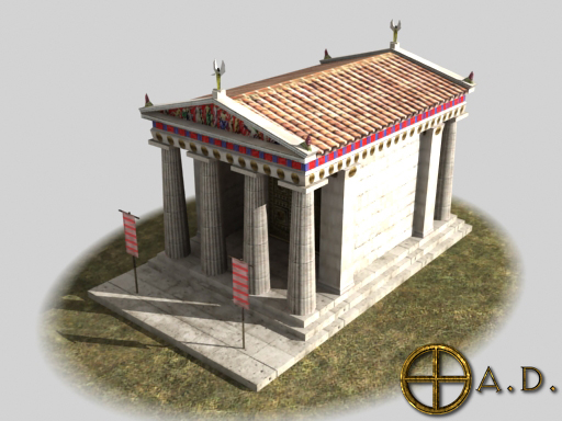 Greek Temple B Render