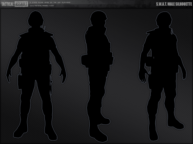 Swat Male & Female Silhouettes