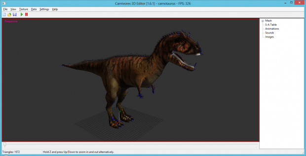 CDH Carnotaurus Model
