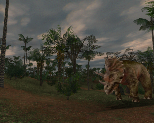 chasmosaurus in the jungle