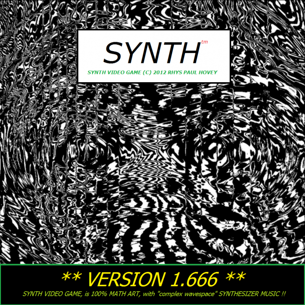 SYNTH video game v1.666 for 64bit WINDOWS