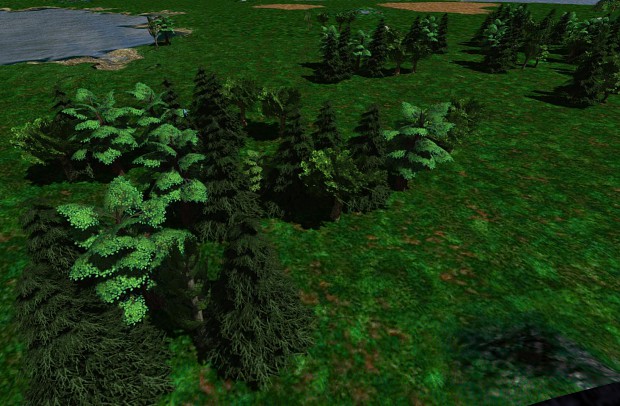 New skies, trees and water renderer improvements