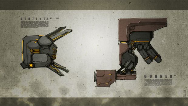 Sentinel and Gunner Concept Art