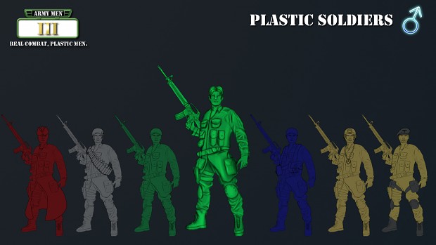 Concept Art - Plastic Soldiers (Male)