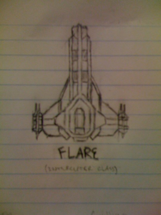 Olympian Flare (Interceptor Class) Sketch