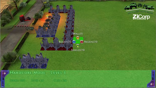 Invasion Defender In-game Screenshots