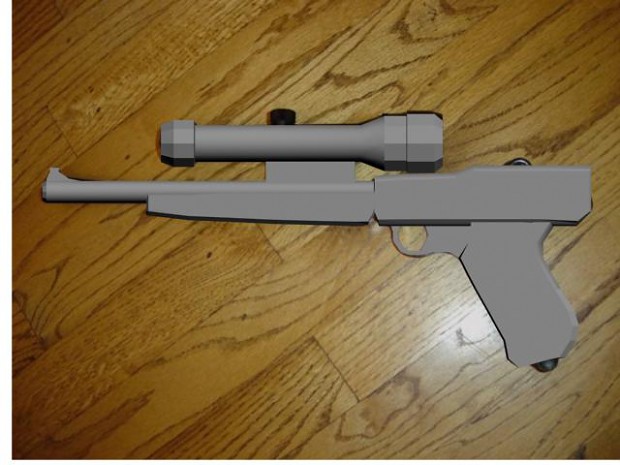 heres my final luger modeled by joealtair
