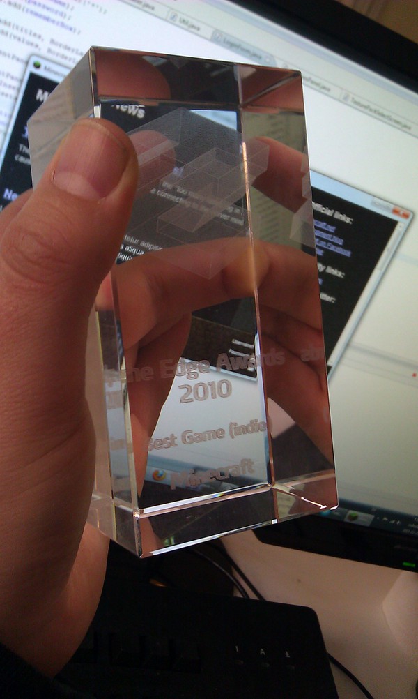 Minecraft's Edge award