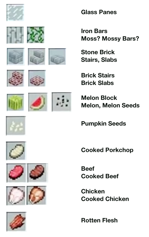 New 1.8 items and blocks