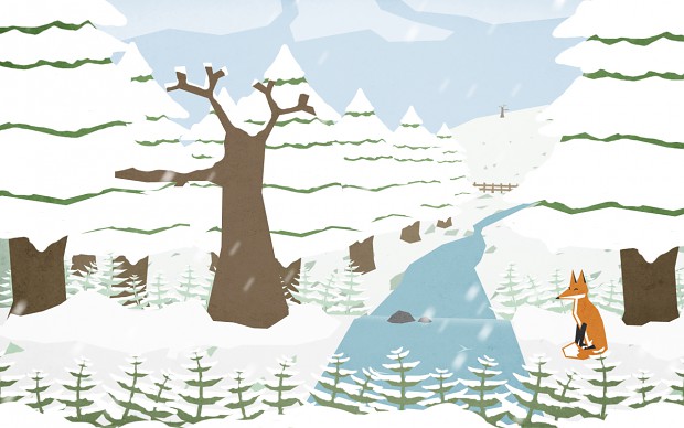 Early concept art for seasons changing - Winter