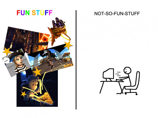 Fun Stuff vs Not-So-Fun Stuff