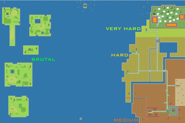 Monster Difficulty Map