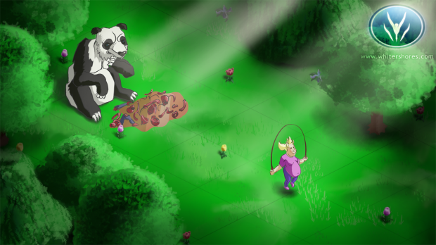 Initial Concept Art for Panda Rampage