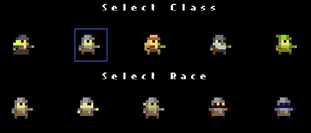 Class and Race Selection