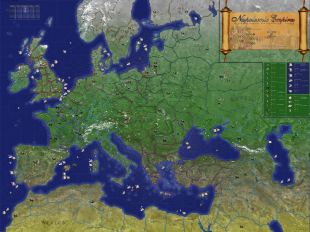 Napoleonic Empires map