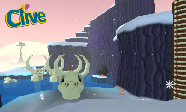 The first shot of the newest level; Iceceratops!