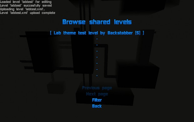 Shared level browser