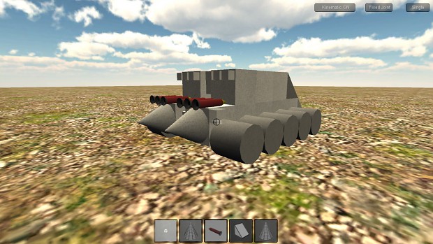 A tank with rockets