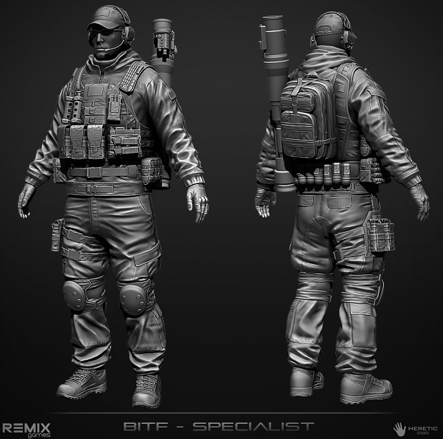 BITF Specialist Character (High Poly)