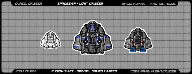 Human Spaceships - Light Cruiser