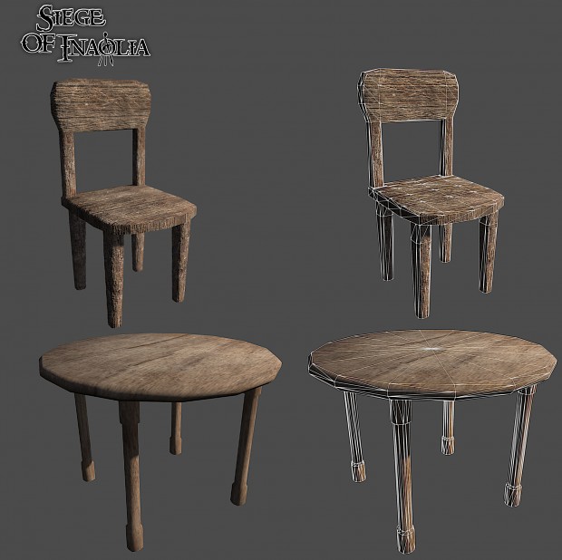 Renders/Screenshots - A Chair and Table