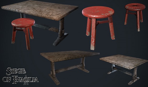 Renders/Screenshots - Table and Chair