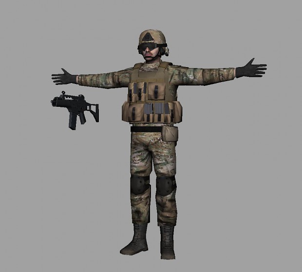 Soldier with G36C