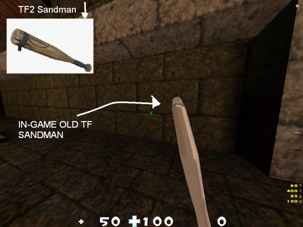 Extra TF2 weapons in Old-TF!  -  Sandman