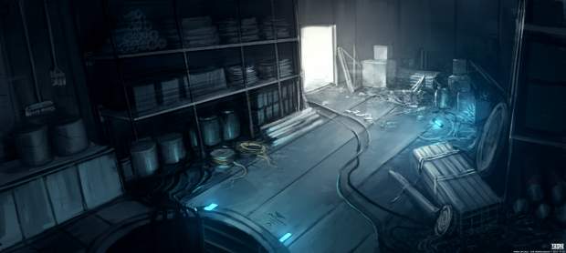 Construction Room Concept Art