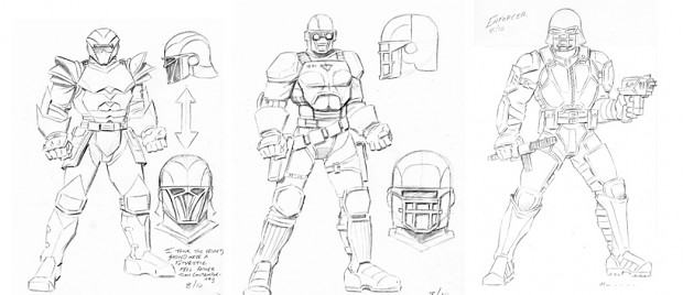 Heavy Armour Concepts by Paul Abrams