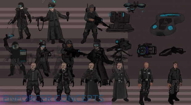 Enforcer Character Concepts by Daz