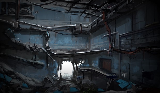 Smashed Office Concept Art 2