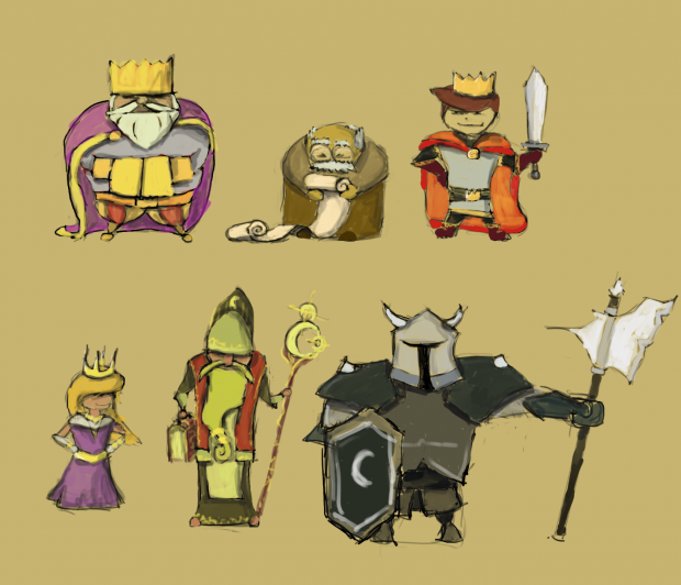 Early character concepts
