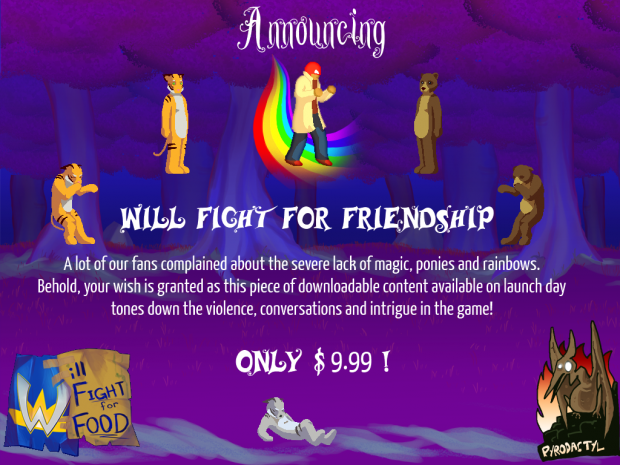 Announcing Will Fight for Friendship!