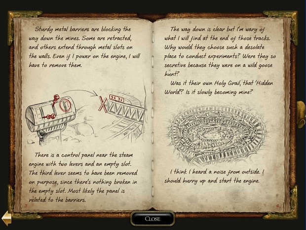 The Clockwork Man 2: In-game Journal