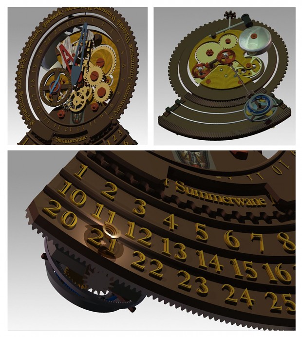 Polished Mechanical Clock