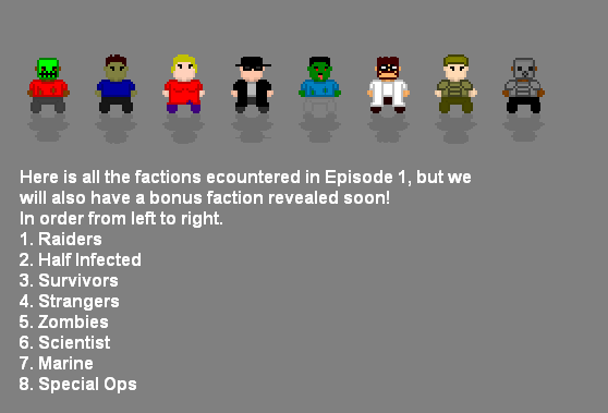 Factions of Episode 1!